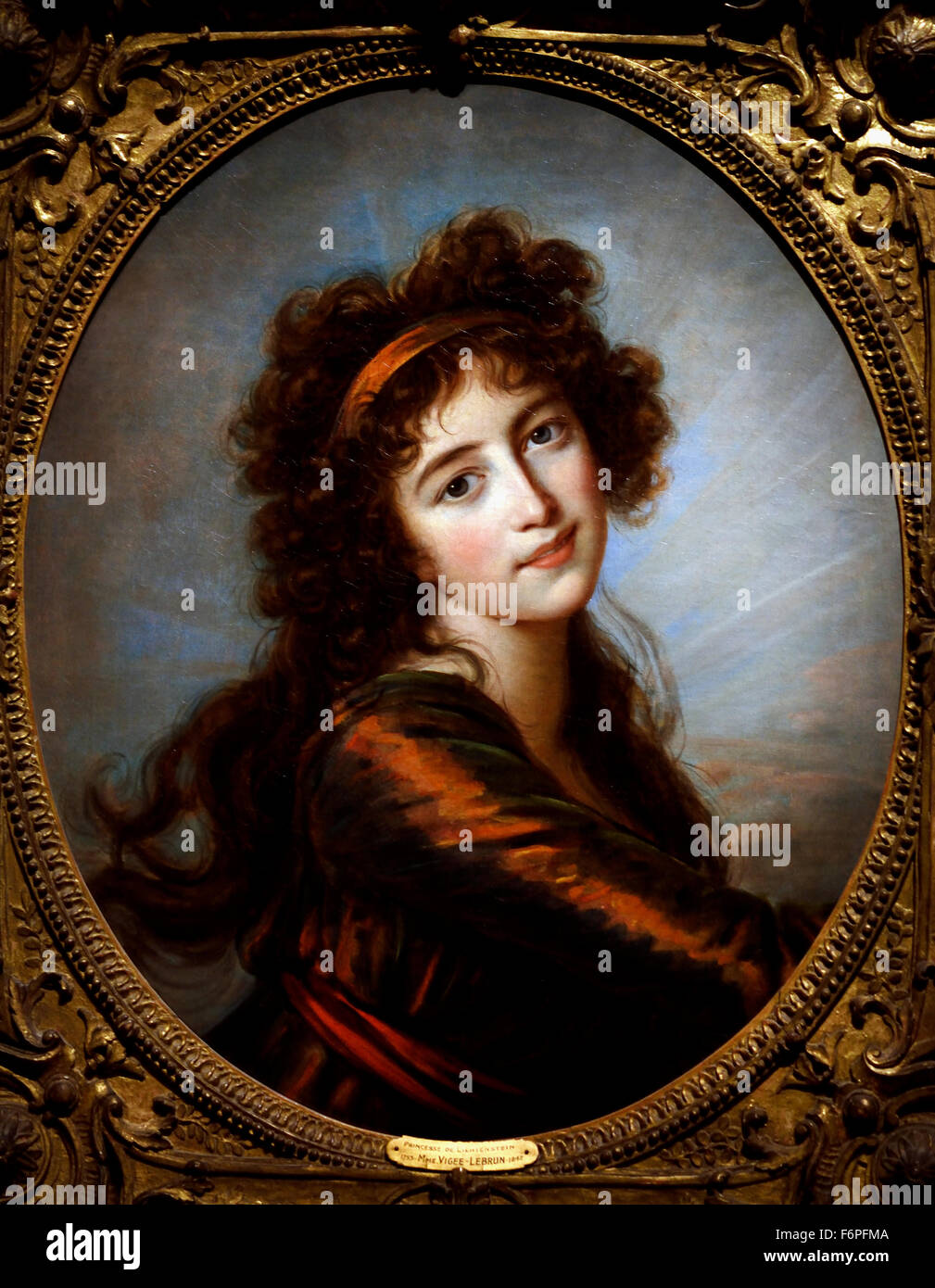 Princess Karoline, Princess de Lichtenstein - 1793 Marie Élisabeth Louise  Vigée Le Brun 1755 –1842  Paris French France ( rococo neoclassical painter ) Stock Photo
