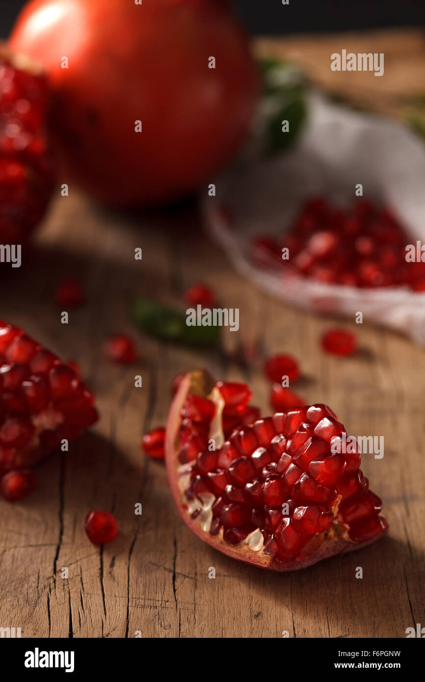 pomegranate fruit healthy food fresh organic still life vegetarian