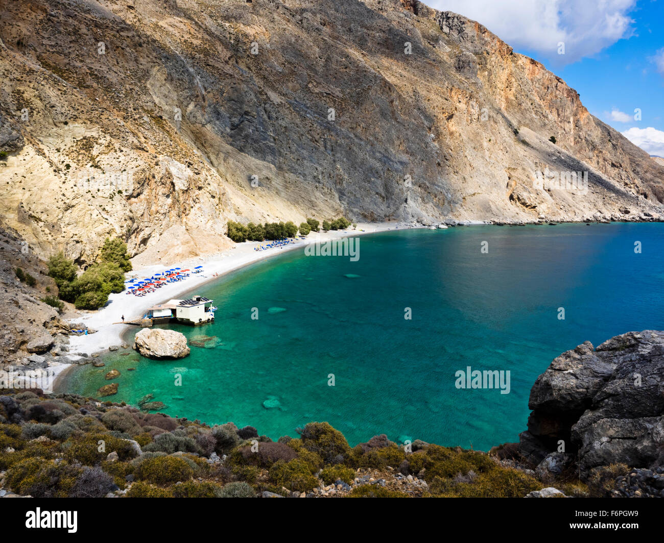 Sweetwater Beach in der Nähe von Loutro, Kreta Stock Photo