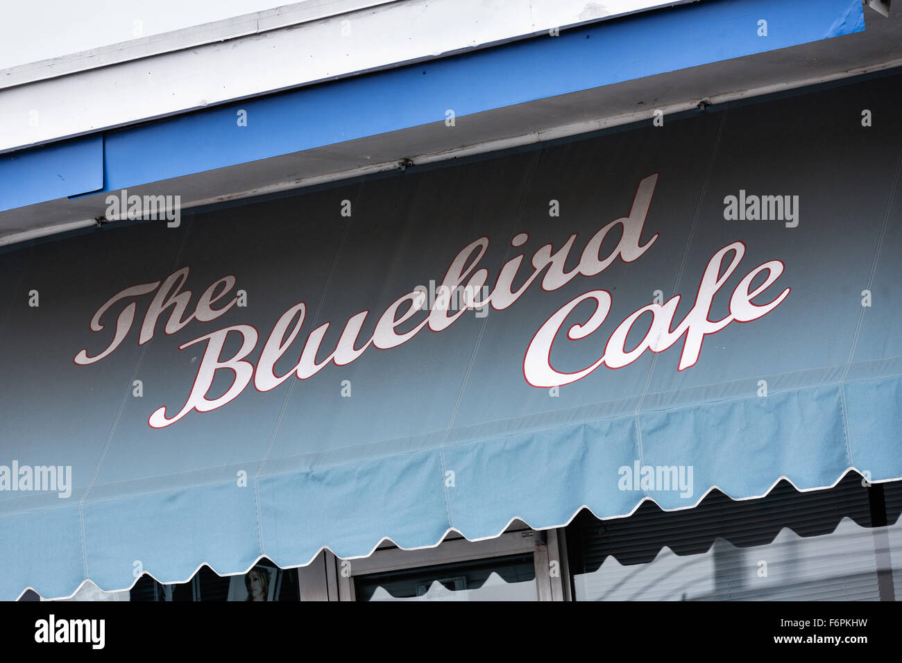 Exterior of the historic Bluebird Cafe music venue in Nashville, TN 