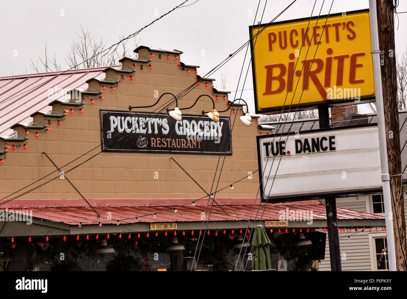 Puckett's Grocery & Restaurant in Leipers Fork, Tennessee. Stock Photo