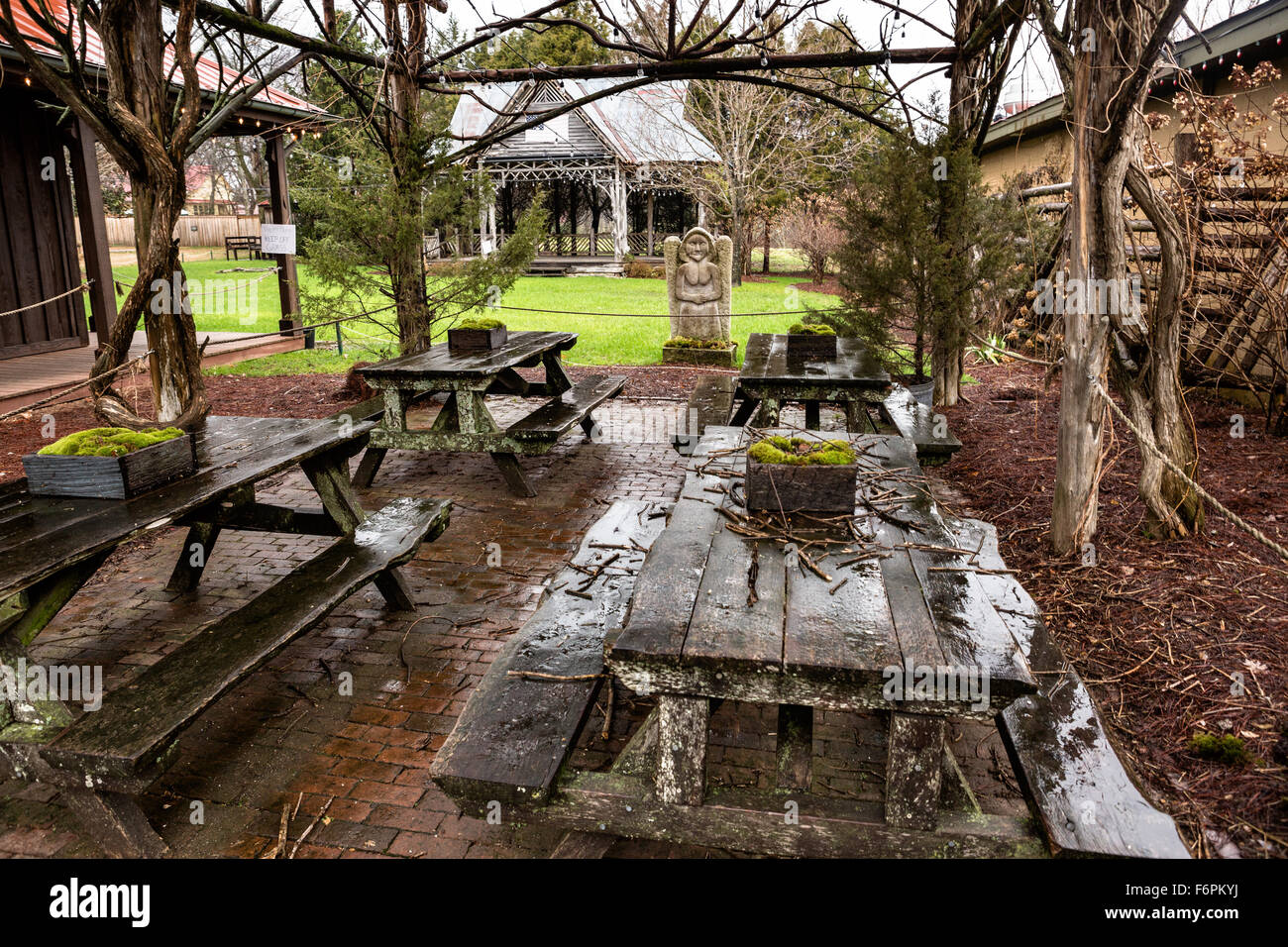 Old Lawn Chair Theater in Leipers Fork, Tennessee. Stock Photo