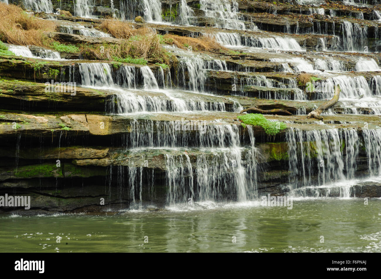 The Steps 1 Rock Island State Park TN waterfall Stock Photo Alamy