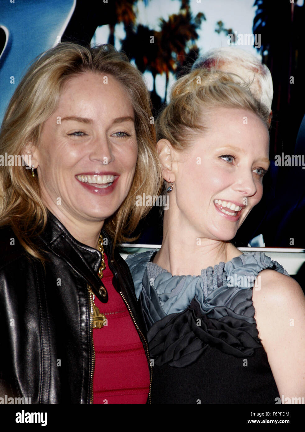 Sharon Stone and Anne Heche at the Los Angeles premiere of "His Way