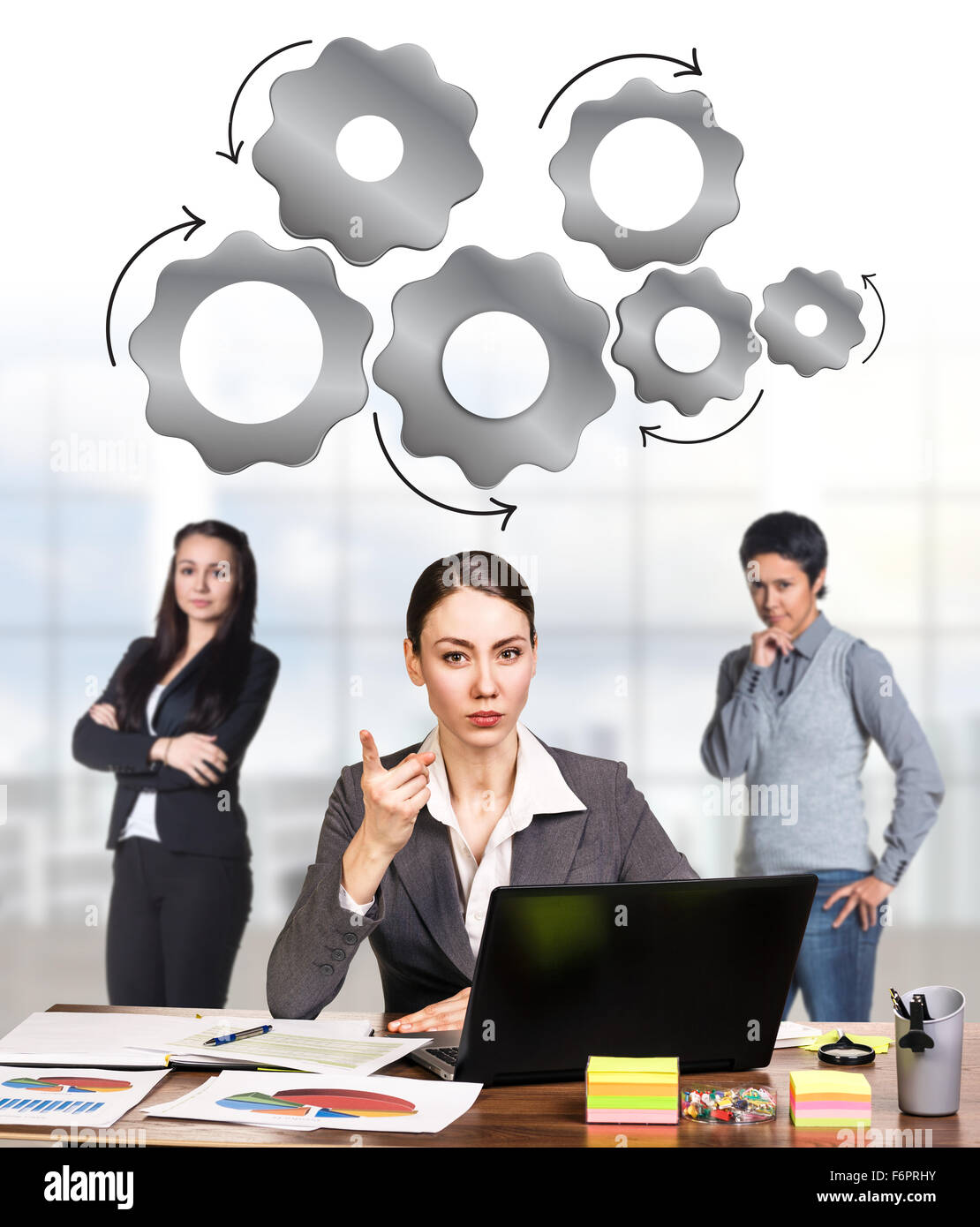 Business women in the office Stock Photo