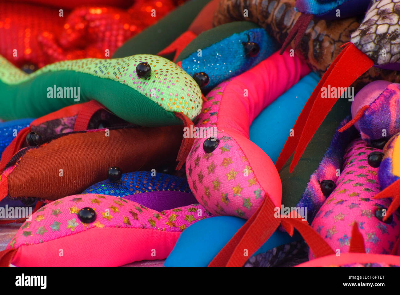 Vendor snakes, Oregon State Fair, Salem, Oregon Stock Photo