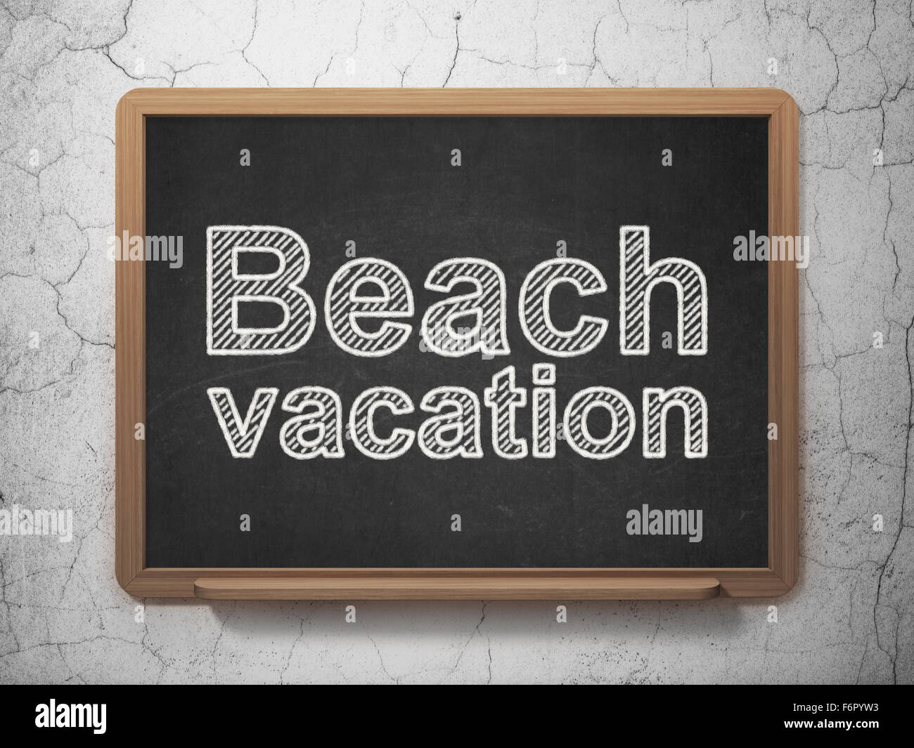 Travel concept: Beach Vacation on chalkboard background Stock Photo - Alamy