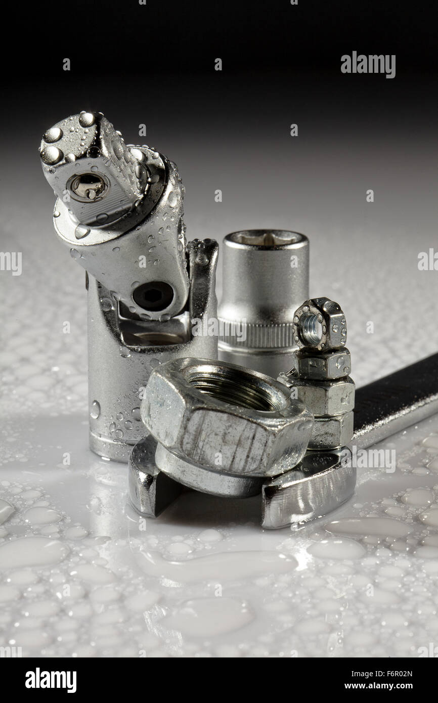 wrenches nuts and bolts Stock Photo Alamy