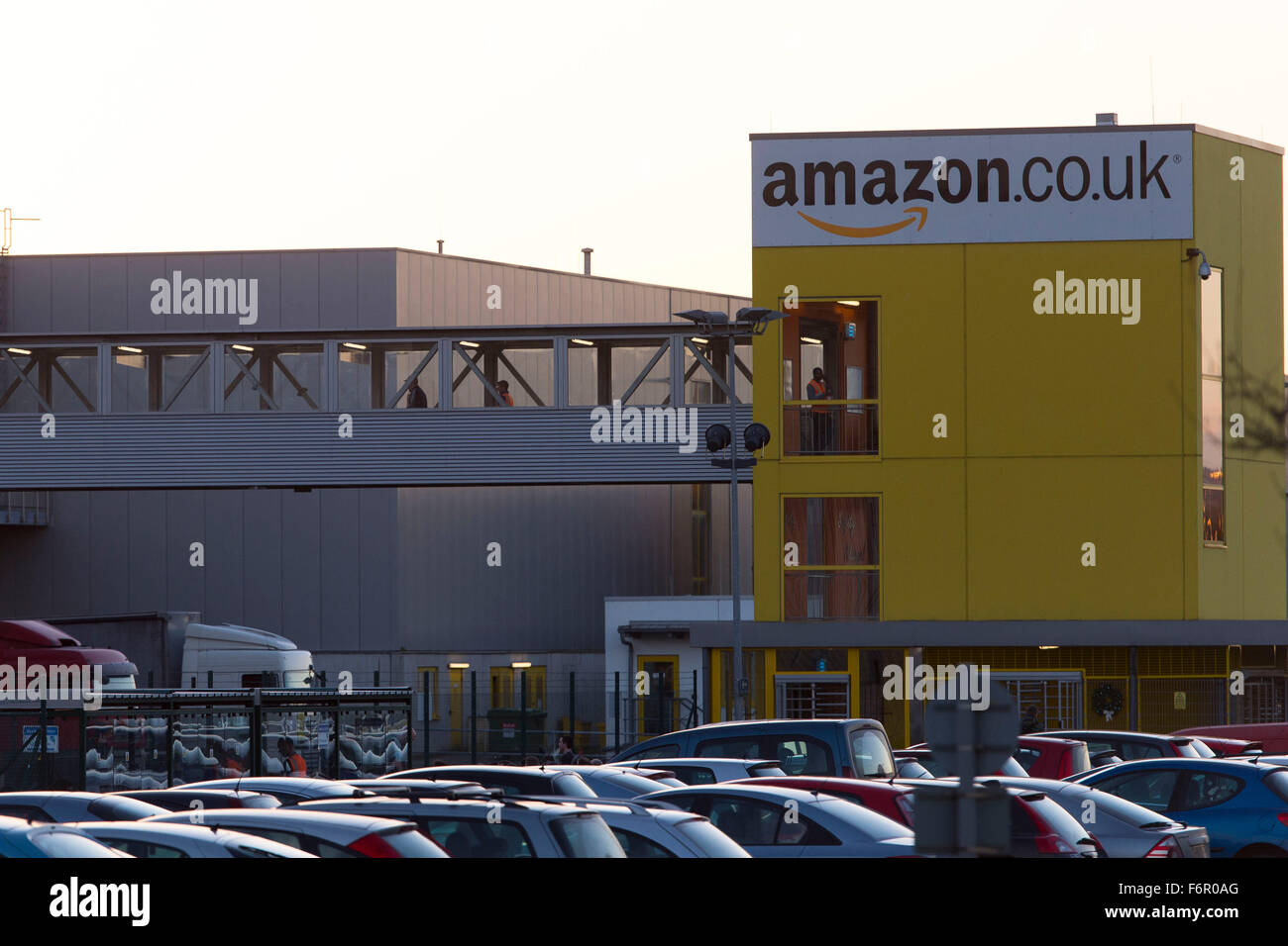 The Amazon fulfillment centre warehouse in Swansea, South Wales Stock