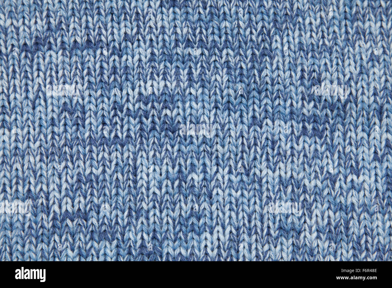 Image of blue knitted fabric background Stock Photo - Alamy