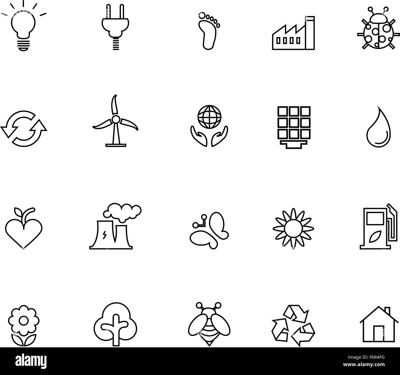 Ecology icon set Stock Vector Image & Art - Alamy