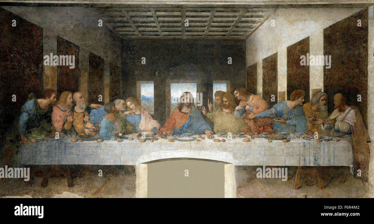 Leonardo da Vinci - The Last Supper Stock Photo