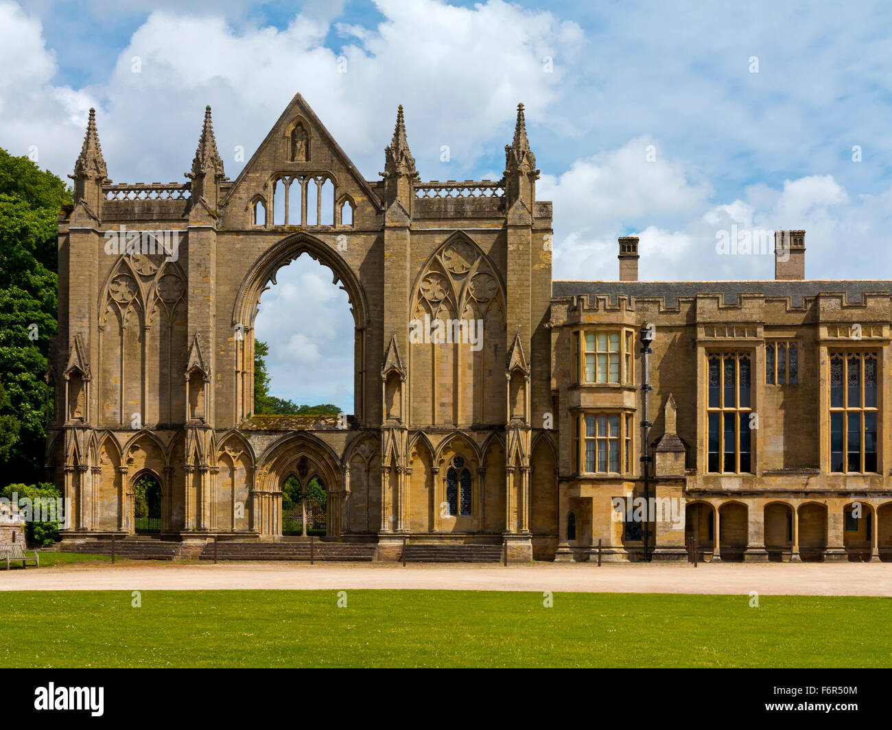 View across the West Front at Newstead Abbey near Ravenshead