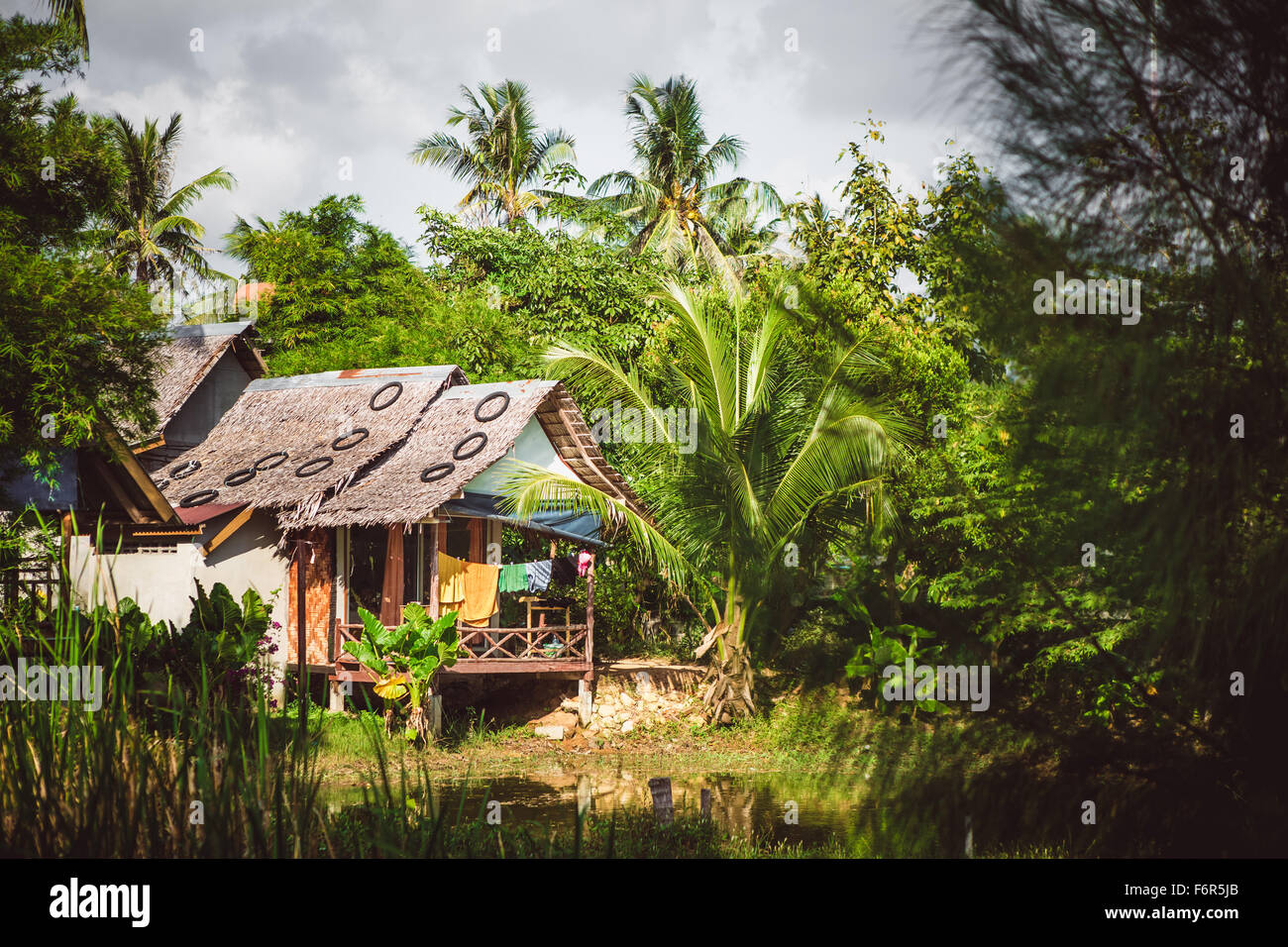 Tropical beach house in Thailand Stock Photo Alamy