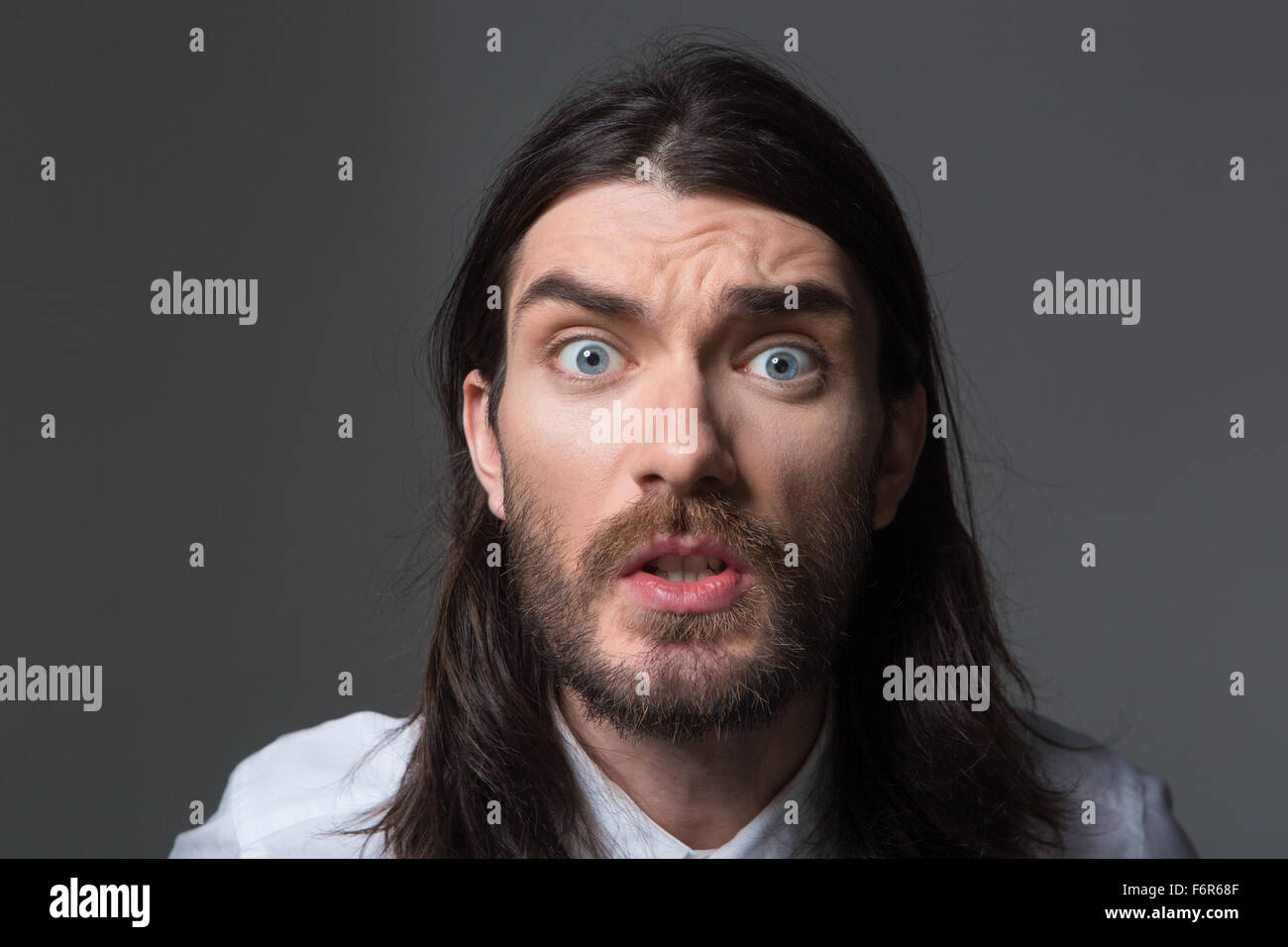 Handsome Boy Long Hair Looking Stock Photos Handsome Boy Long