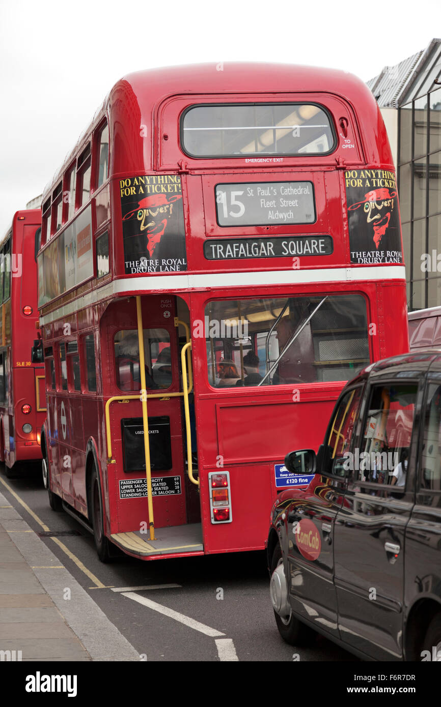 Routemaster Bus 15, London Stock Photo