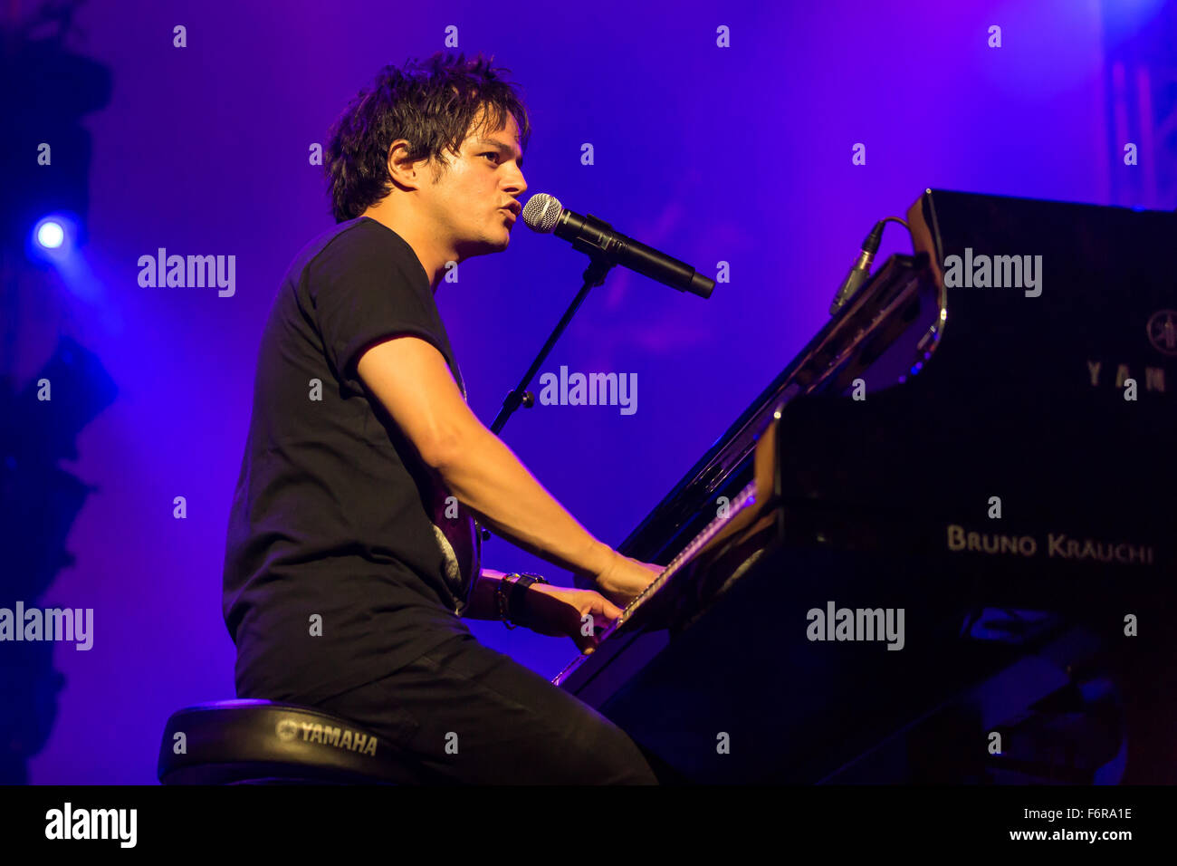 British singer and songwriter Jamie Cullum live at the Blue Balls Festival, Lucerne, Switzerland Stock Photo