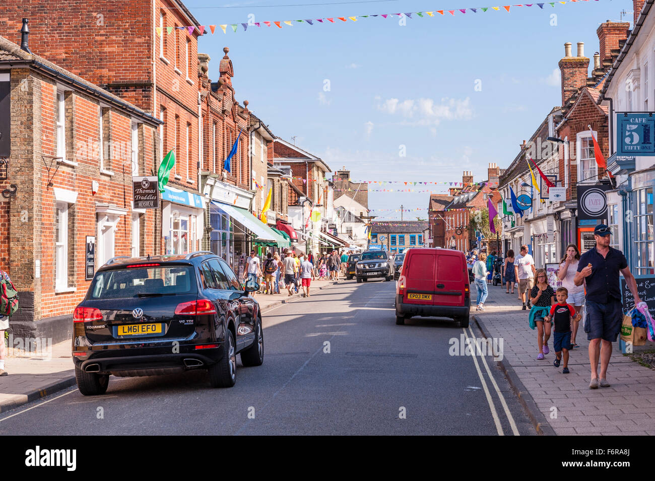 The High Street  in Southwold , Suffolk , England , Britain , Uk Stock Photo