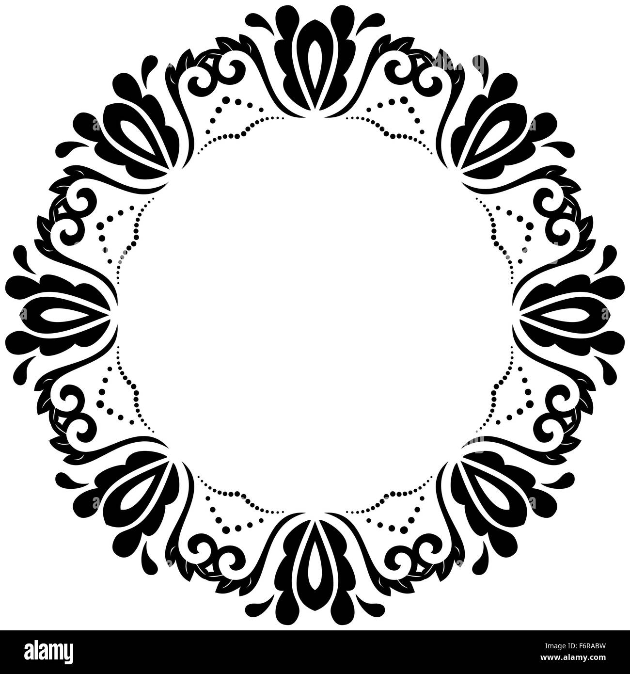 Floral Vector Fine Frame Stock Vector Image & Art - Alamy
