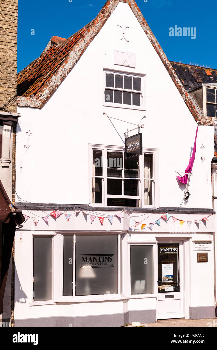 Mantins Solicitors & Notaries in Southwold , Suffolk , England , Britain , Uk Stock Photo