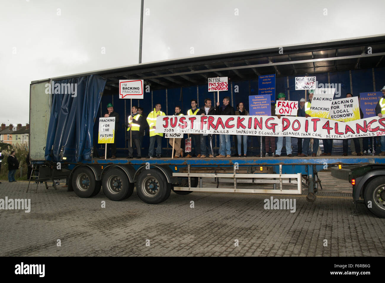 Blackpool UK, 19th November 2015, News. Fracking is still wanted by ...