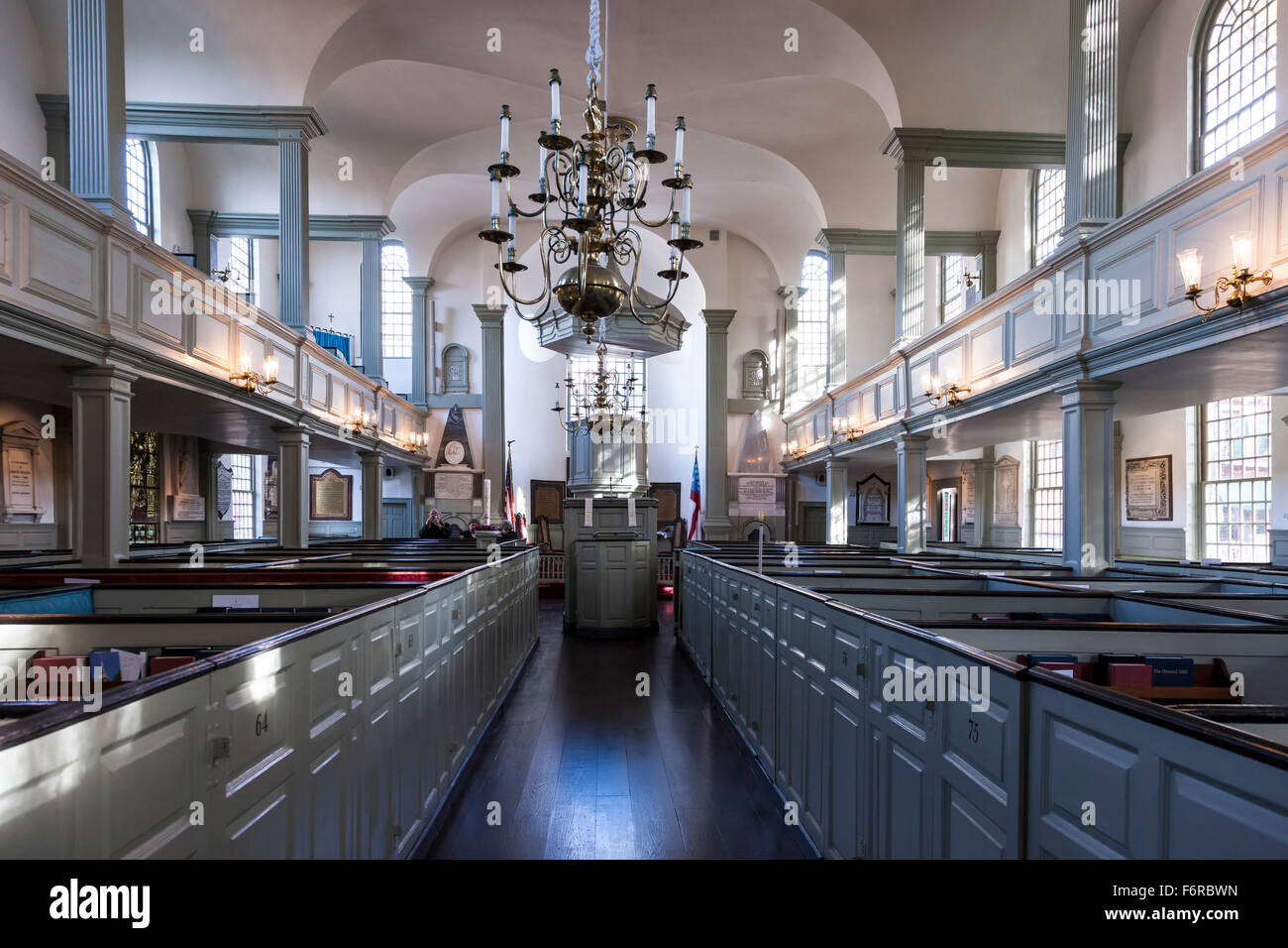 Trinity Church, on Queen Anne Square, Newport, Rhode Island, U.S.A