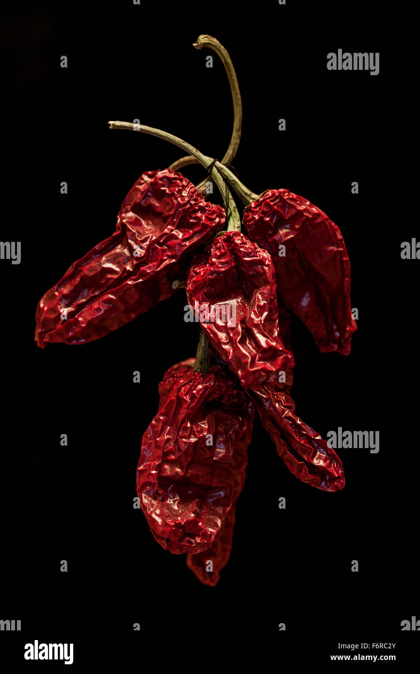Red dried chillies hi-res stock photography and images - Alamy