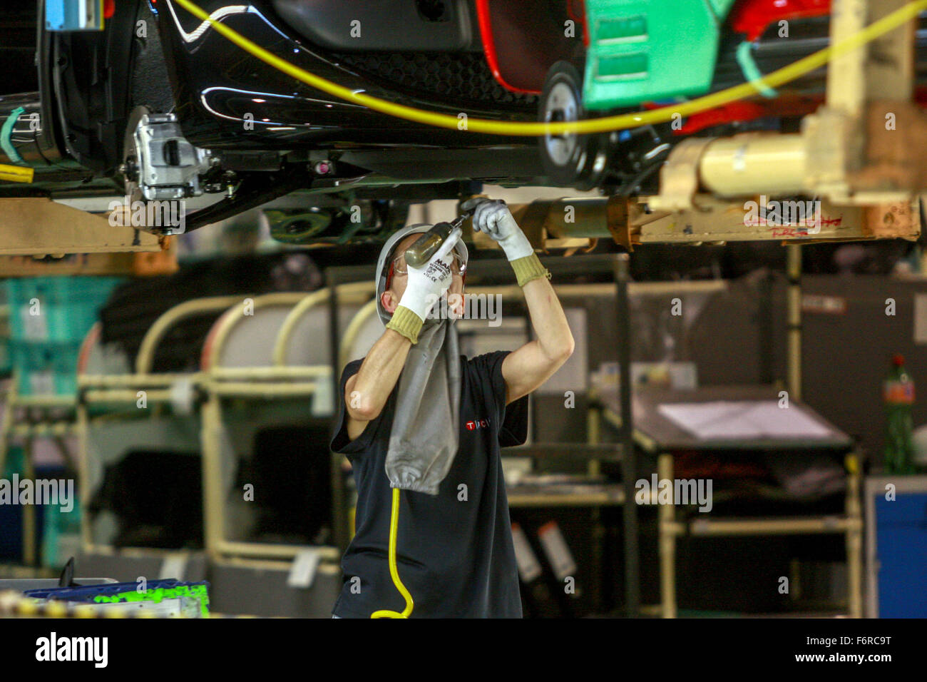 TPCA (Toyota Peugeot Citroën Automobile) Automotive assembly line factory  Czech Republic Stock Photo