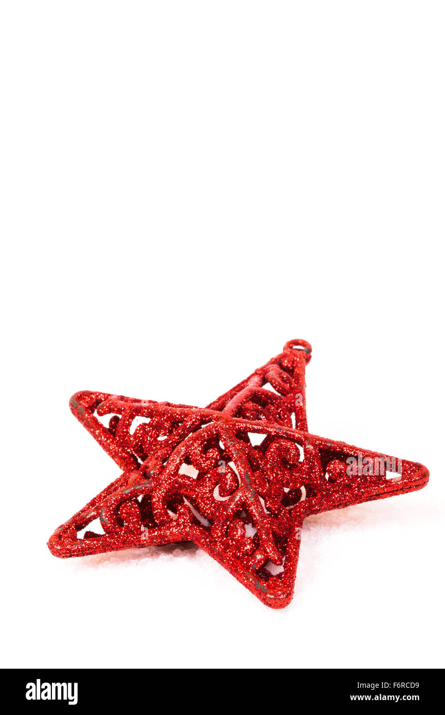 red Christmas star Stock Photo