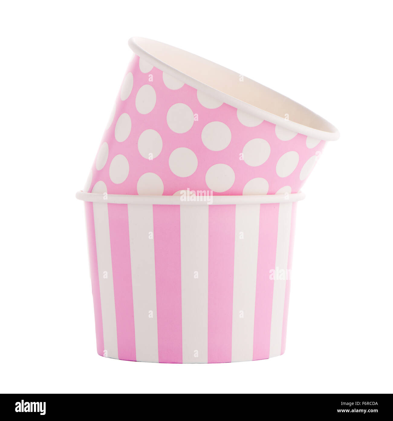Paper Disposable Cups isolated on white background Stock Photo - Alamy