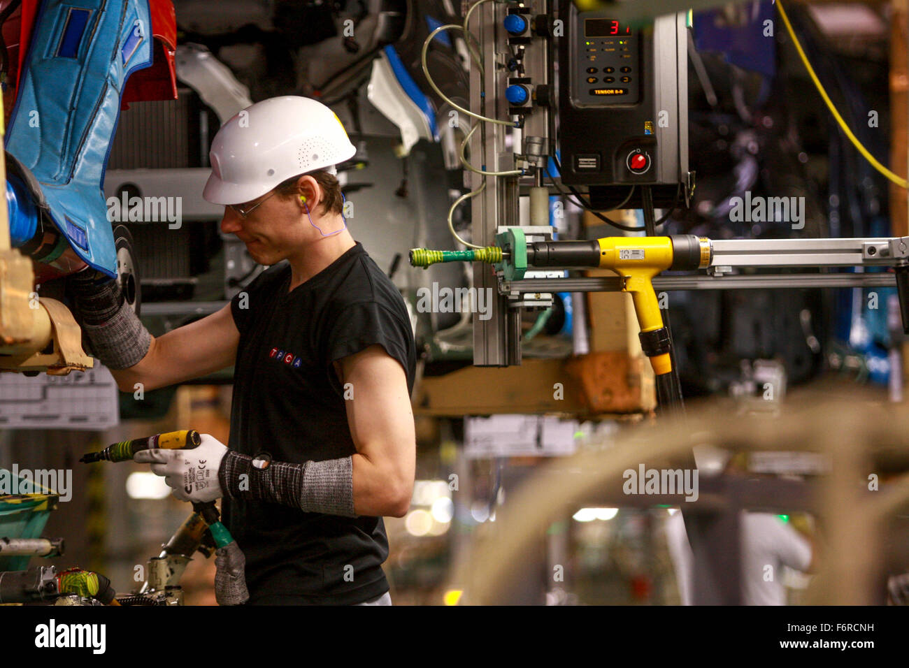 TPCA (Toyota Peugeot Citroën Automobile) Automotive assembly line factory  Czech Republic Stock Photo