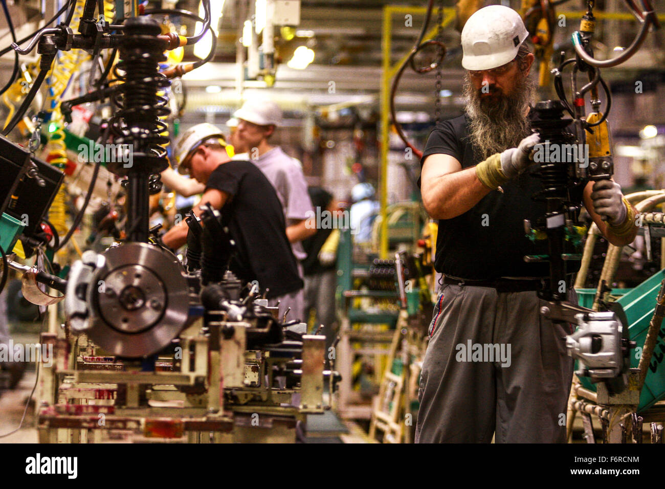 TPCA (Toyota Peugeot Citroën Automobile) Automotive assembly line factory  Czech Republic Stock Photo