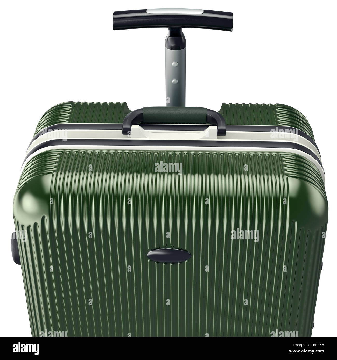 Luggage green for travel, close view Stock Photo Alamy
