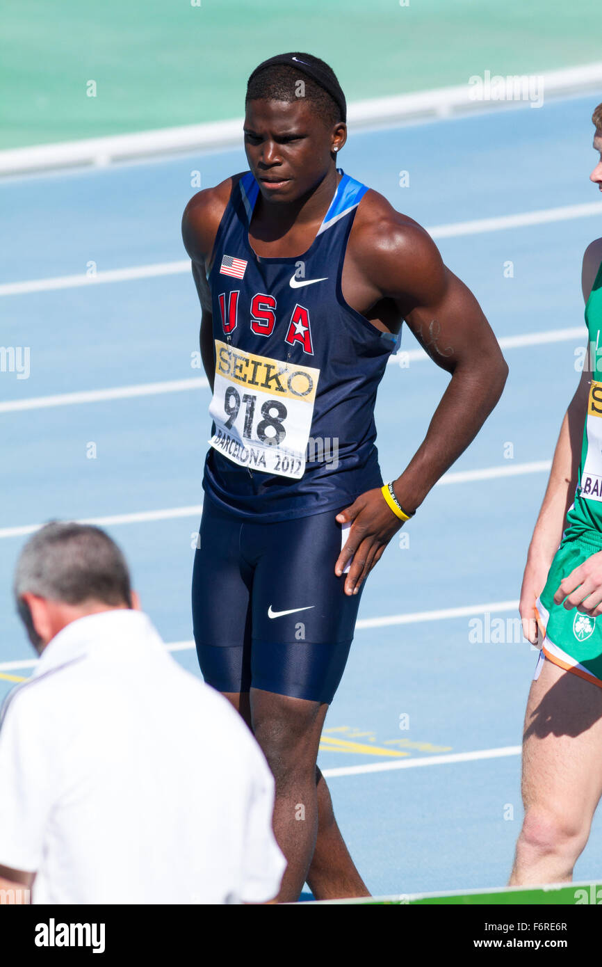 Tyreek Hill United States,100m,IAAF,20th World Junior Championships, 2012 in Spain Stock Photo - Alamy