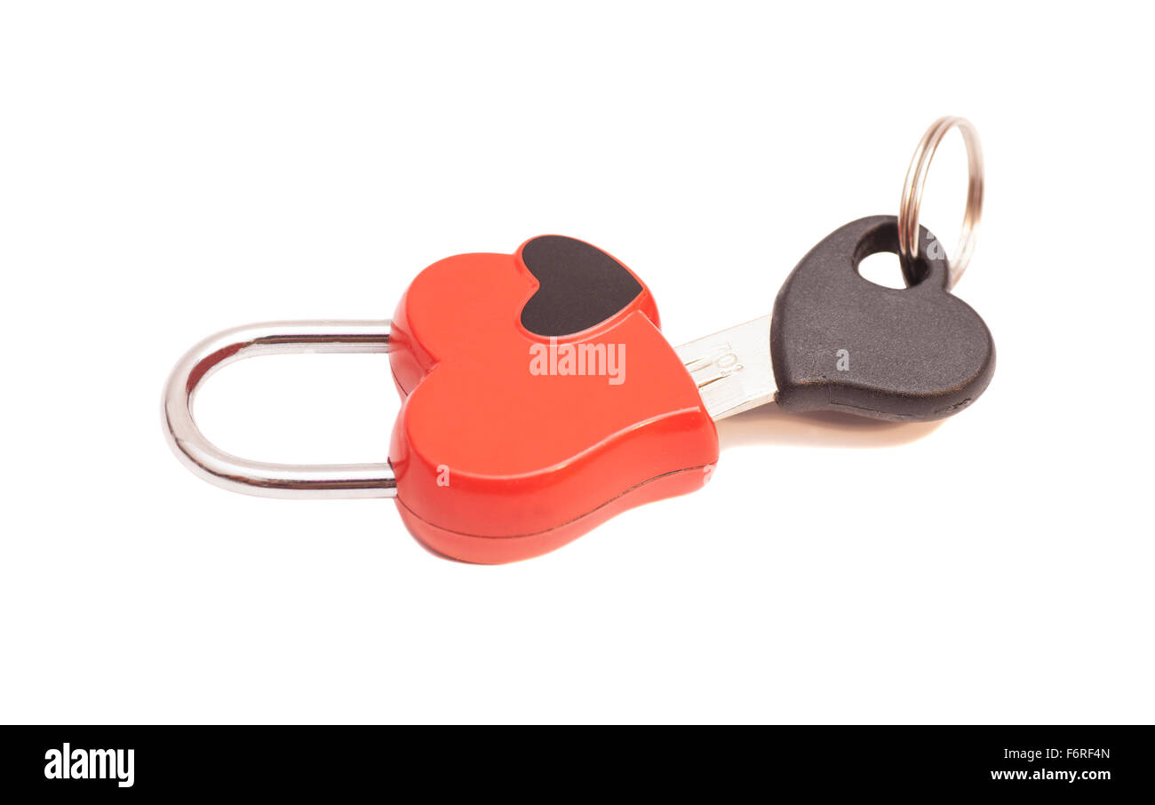 Vintage key and keyhole on red heart hi-res stock photography and ...