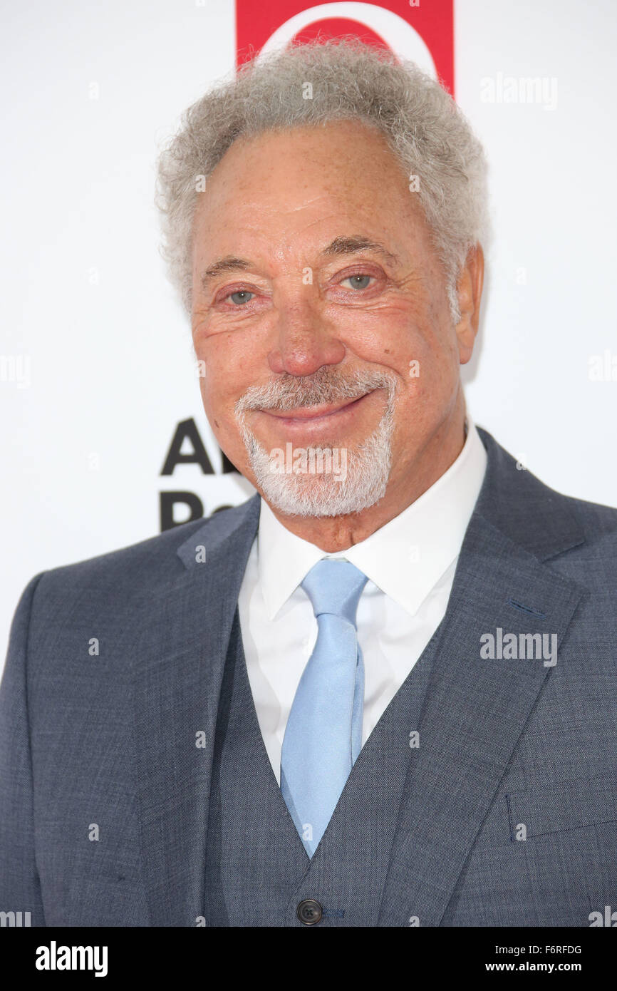 The Q Awards 2015 - Arrivals  Featuring: Tom Jones Where: London, United Kingdom When: 19 Oct 2015 Stock Photo