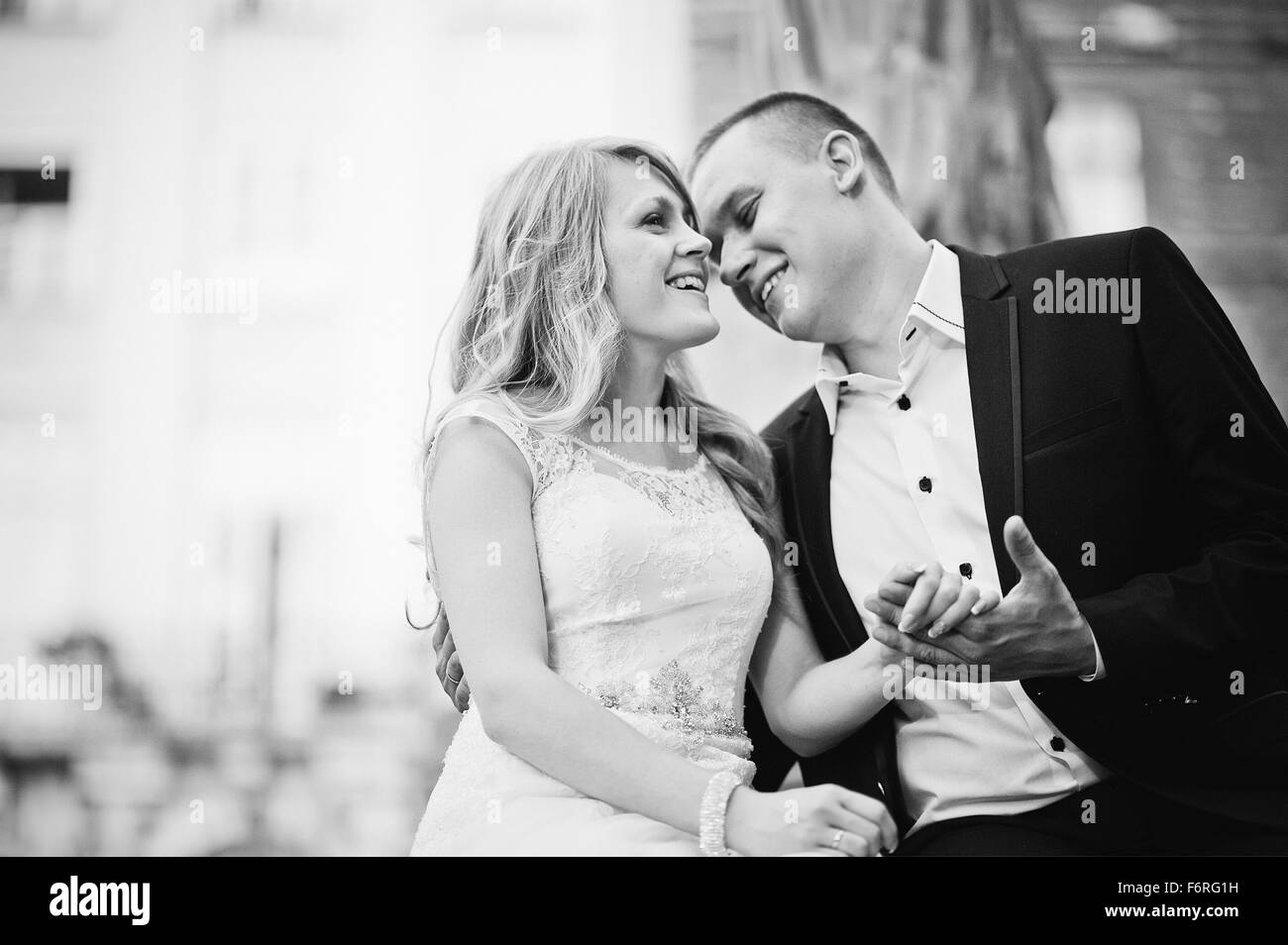 wedding couple holding hands close up Stock Photo - Alamy