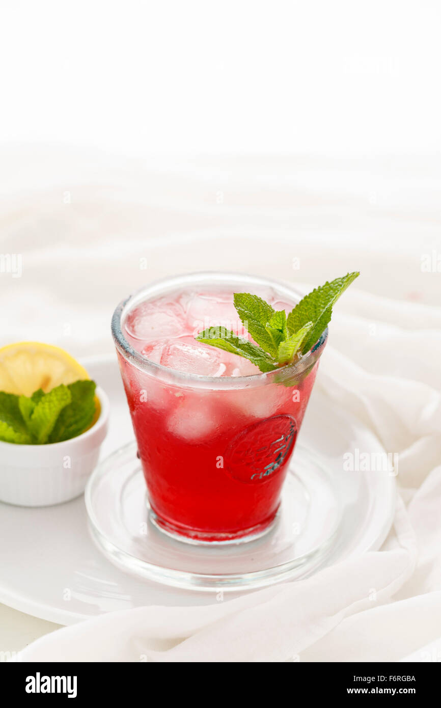 Blackcurrant Apple Mocktail Stock Photo - Alamy