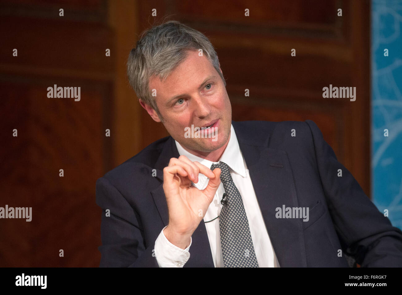 Zac Goldsmith,the conservative mayoral candidate,talks about his plans for London if he were elected mayor Stock Photo