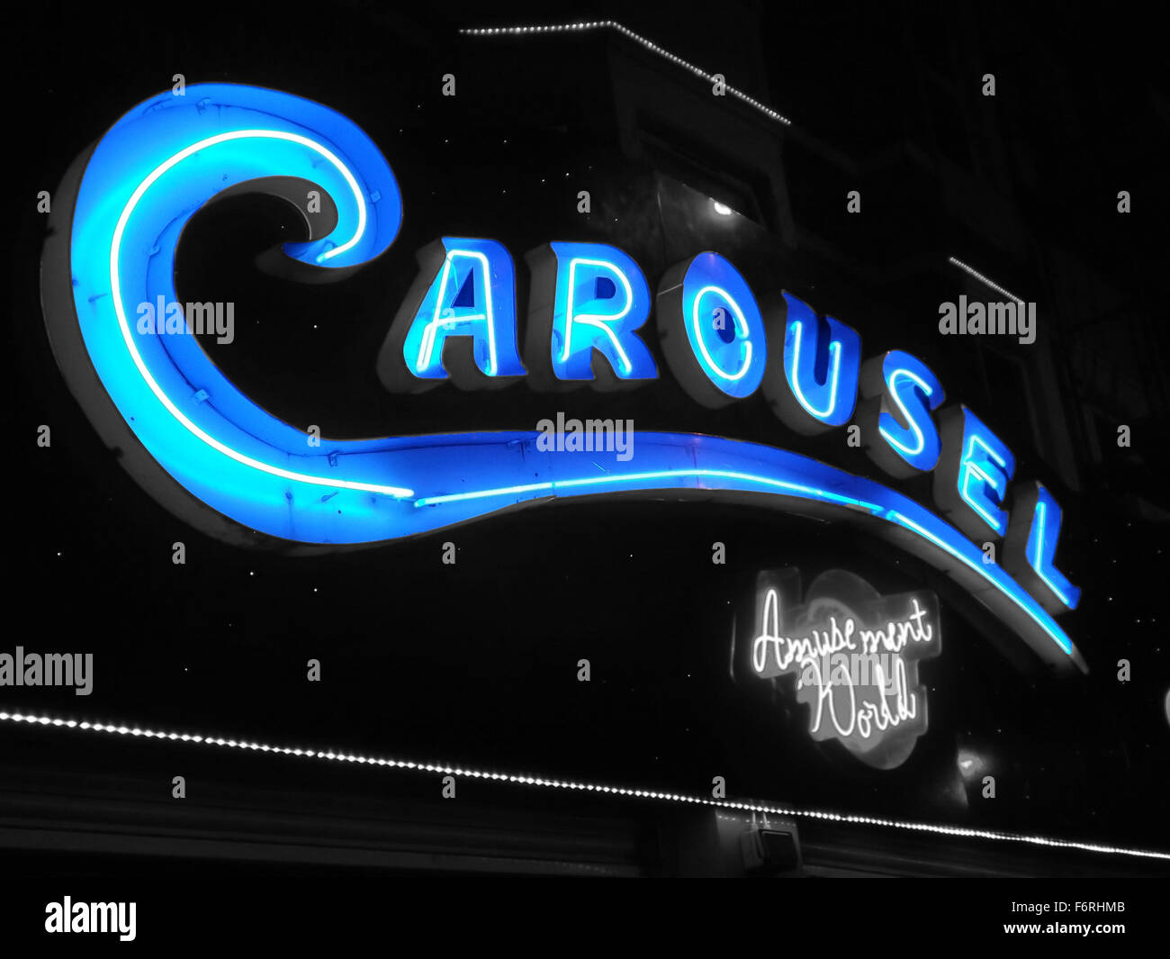 Bright Lights of Barry Island Carousel Stock Photo Alamy