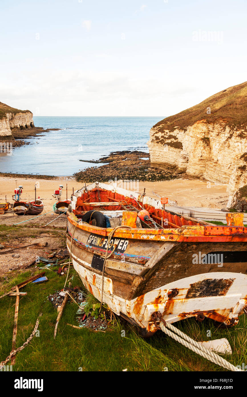 Flamborough north bay north landing flamborough hires stock