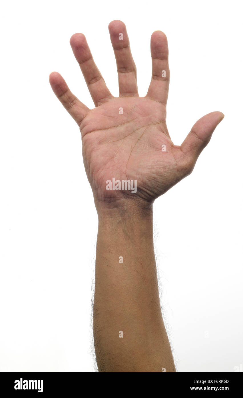 Human  Hand - High Five Gesture Stock Photo