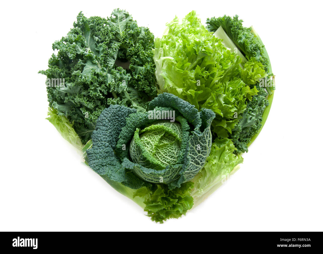 Heart shape vegetables Stock Photo