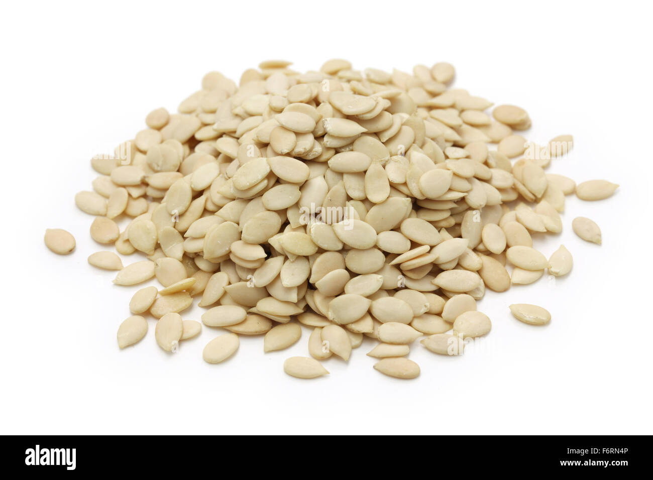 egusi seeds without shells, african watermelon seeds, egusi soup ingredient Stock Photo