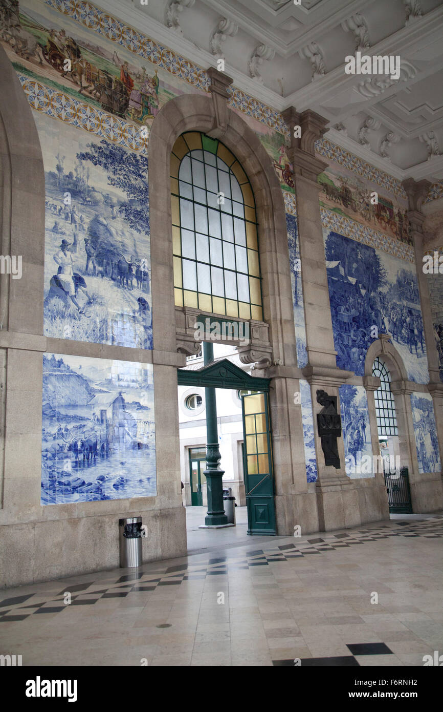 The San Bento Train Station, in Porto Stock Photo