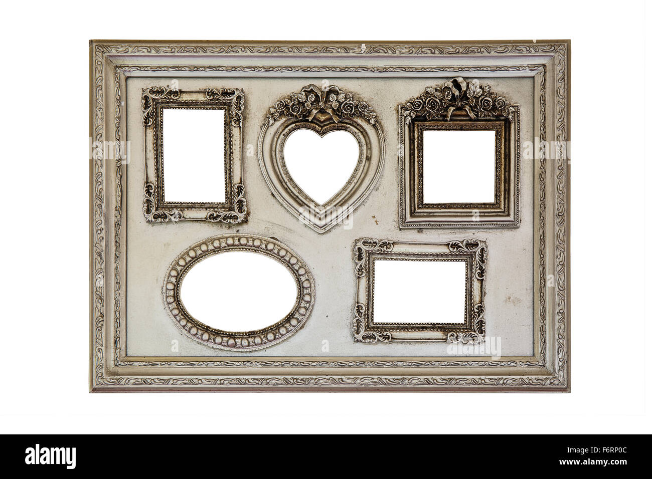 vintage frame isolated on white background Stock Photo - Alamy