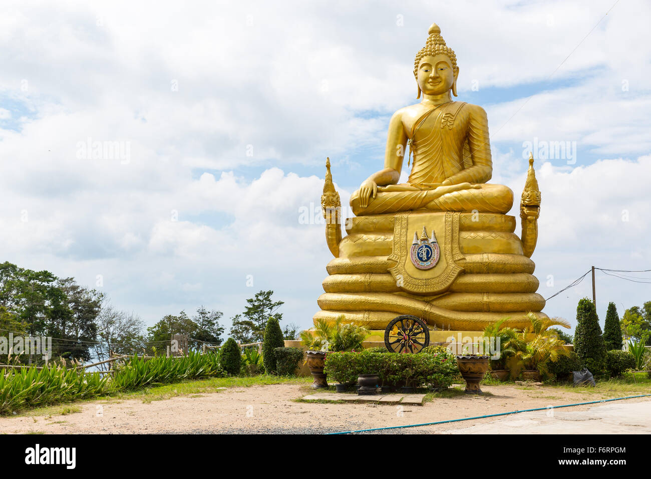 Big Buddha monument on island of Phuket in Thailand. Formal name is Pra ...