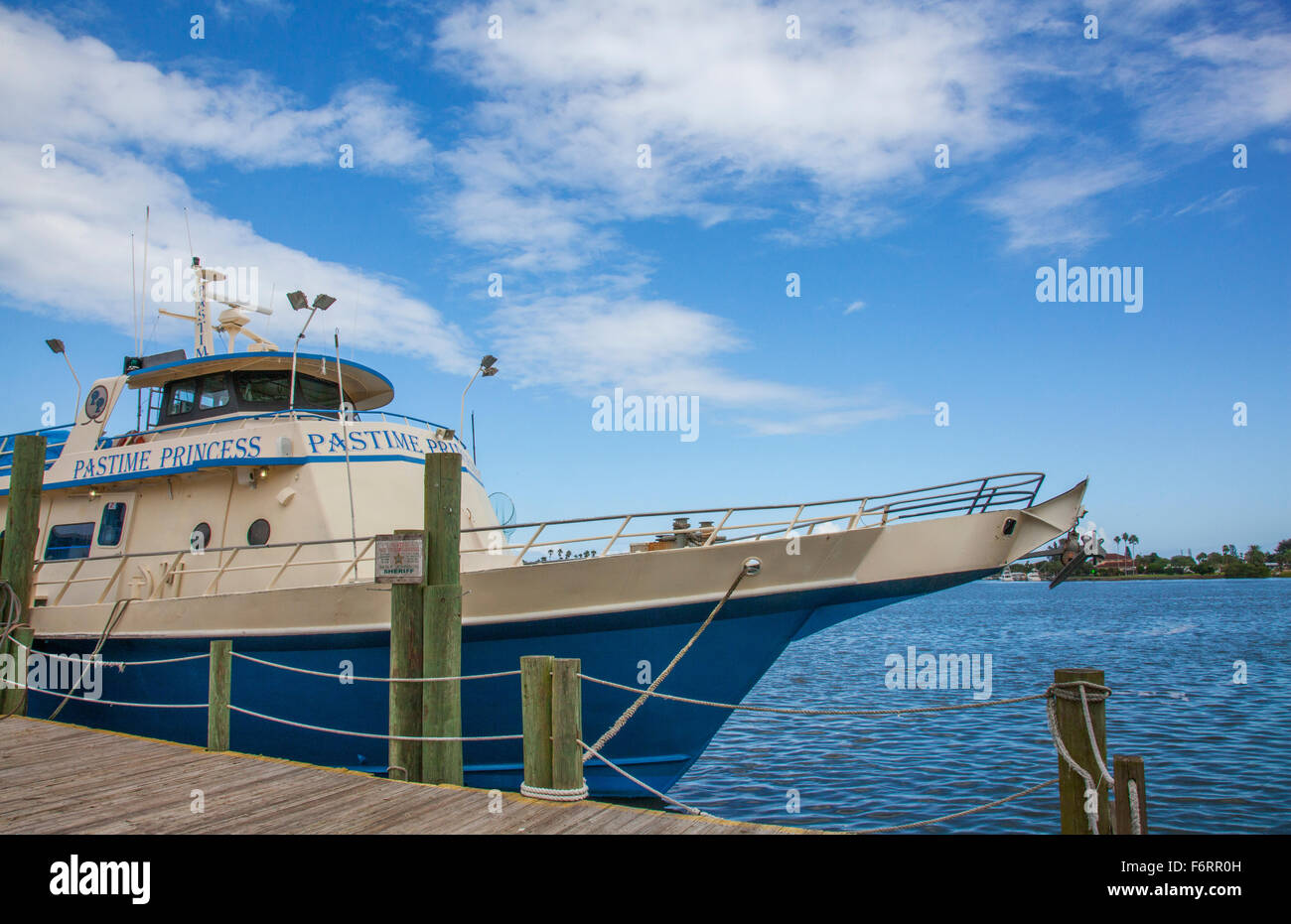 Pastime Princess cruise ship at New Smyrna Beach Florida Stock Photo