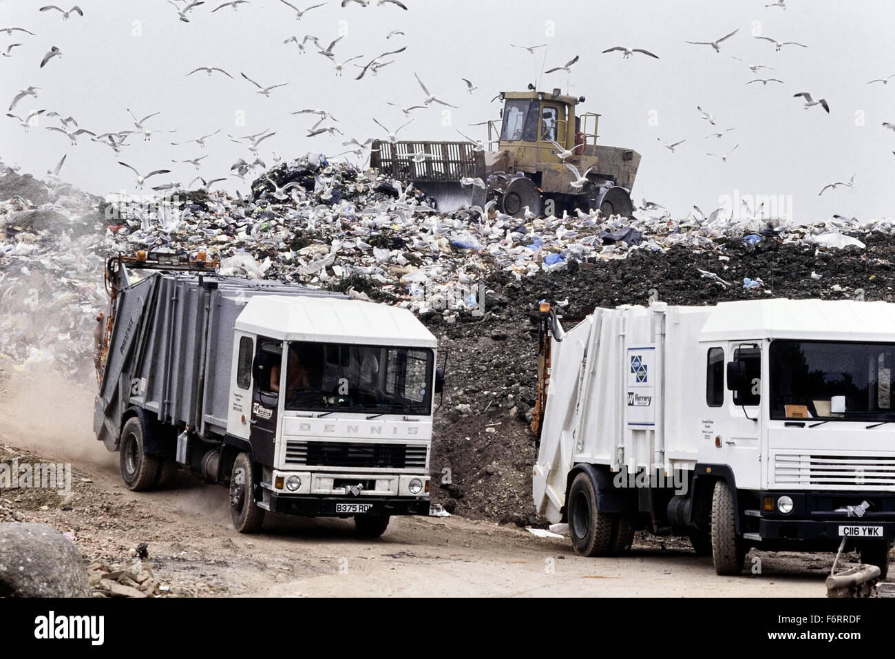 Landfill waste disposal site. UK Stock Photo Alamy