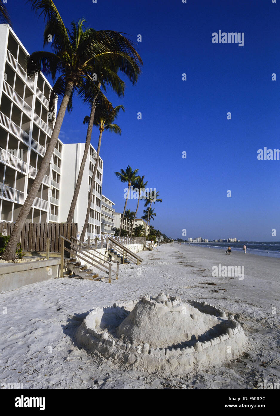 Sandcastle on Fort Myers beach. Florida. USA Stock Photo